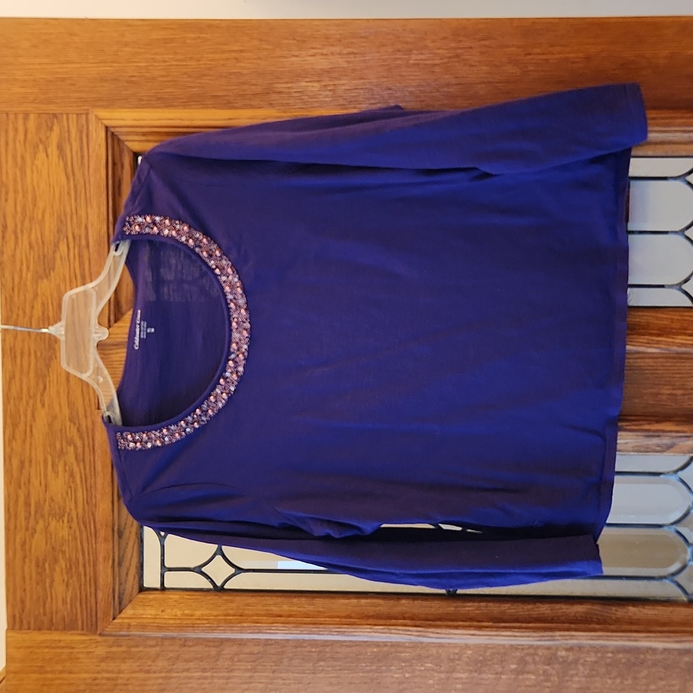 Coldwater Creek purple long sleeve shirt